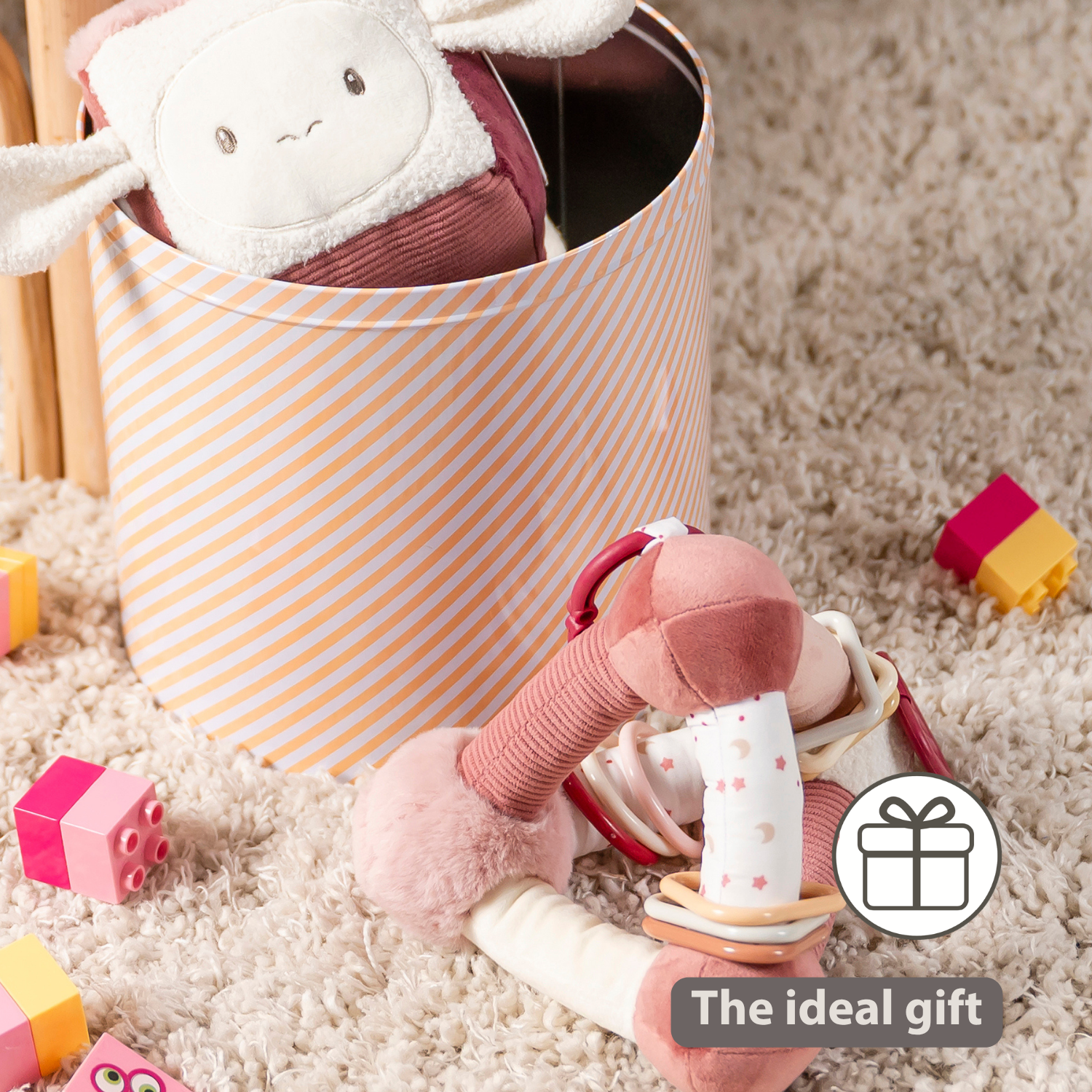 Lapidou Soft Activity Pyramid - 20 cm - Powder Pink [EN]
