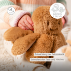 Lapidou Doudou Plush Octopus Rattle - 25 cm - Warm Beige [DE]