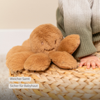 Lapidou Doudou Plush Octopus Rattle - 25 cm - Warm Beige [DE]