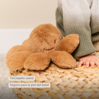 Lapidou Doudou Plush Octopus Rattle - 25 cm - Warm Beige [ES]
