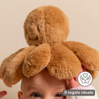 Lapidou Doudou Plush Octopus Rattle - 25 cm - Warm Beige [IT]