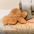 Lapidou Doudou Plush Octopus Rattle - 25 cm - Warm Beige [NL]