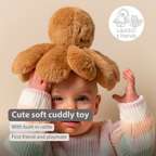 Lapidou Doudou Plush Octopus Rattle - 25 cm - Warm Beige [EN]