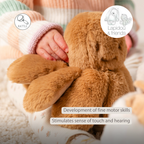 Lapidou Doudou Plush Octopus Rattle - 25 cm - Warm Beige [EN]