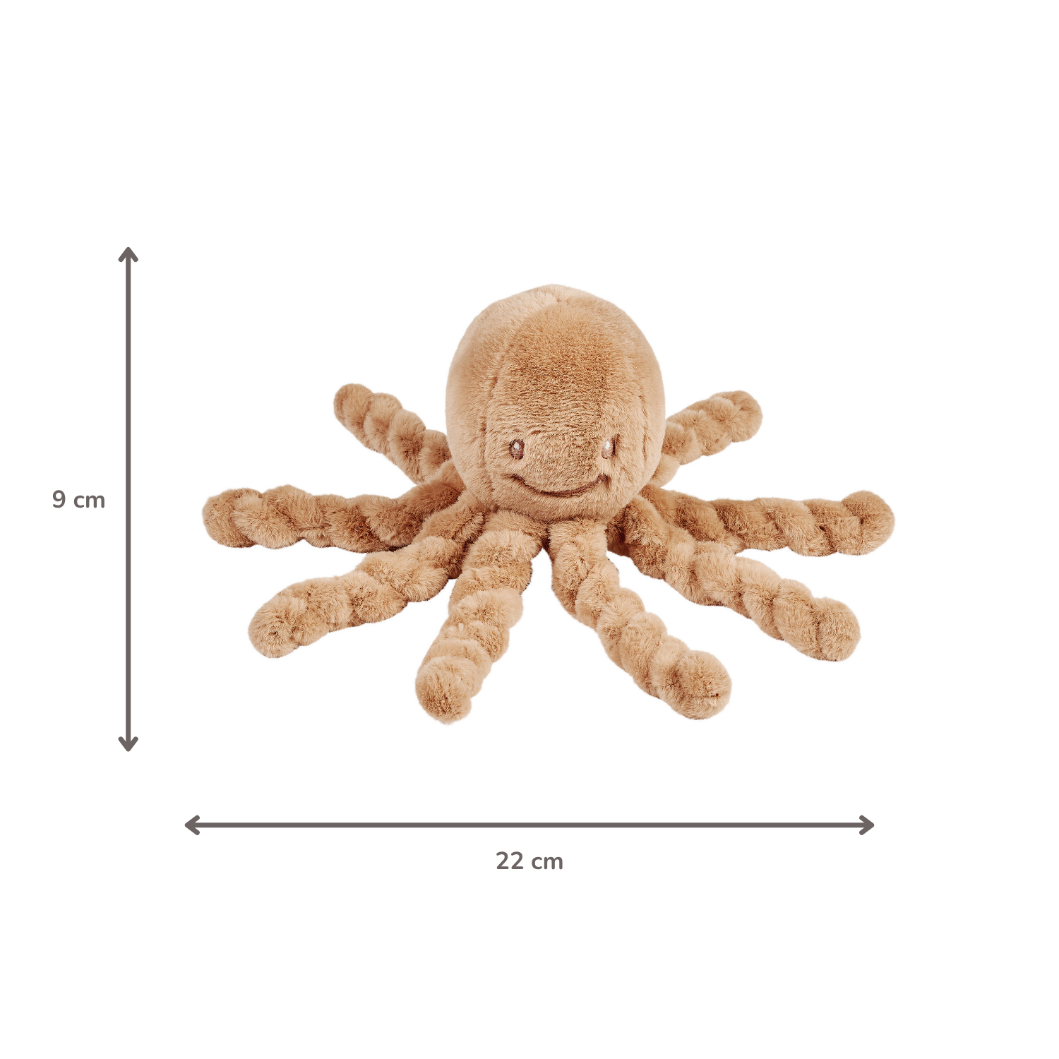 Lapidou Doudou Plush Octopus - 22 cm - Warm Beige [DE]