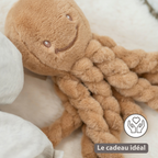 Lapidou Doudou Plush Octopus - 22 cm - Warm Beige [FR]