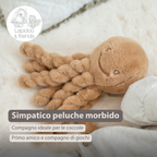 Lapidou Doudou Plush Octopus - 22 cm - Warm Beige [IT]