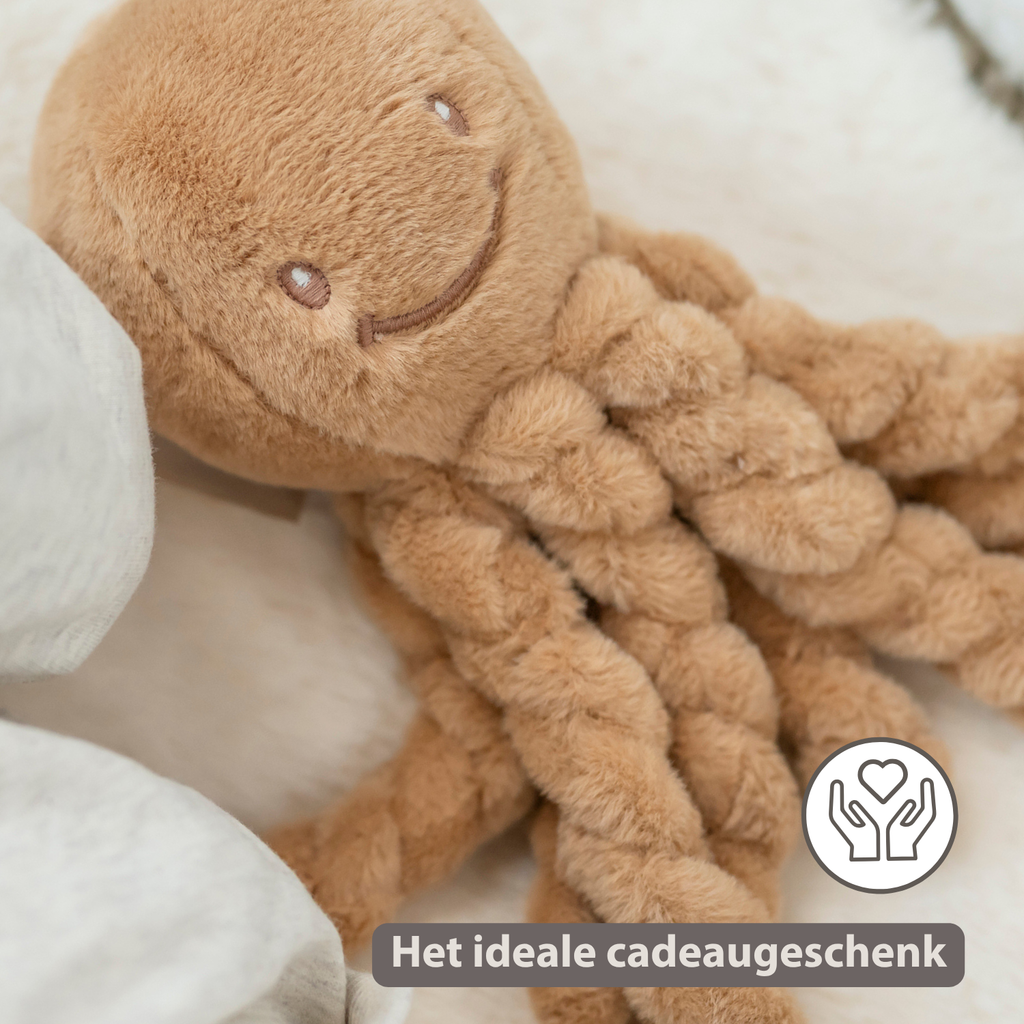 Lapidou Doudou Plush Octopus - 22 cm - Warm Beige [NL]