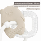 Silicone Cooling Teether - Baby Teething Toy - Cooling Teether - Clay [FR]