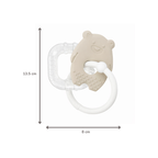 Silicone Cooling Teether - Baby Teething Toy - Cooling Teether - Clay [IT]