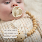 Silicone Pacifier Clip - 30 cm - Beige [ES]