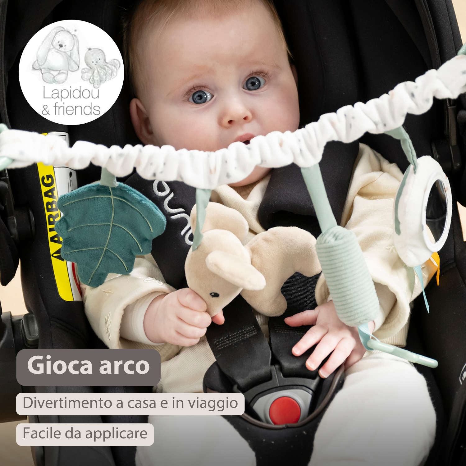 Lapidou Stroller Activity Play Arch - Linden Green [NL]