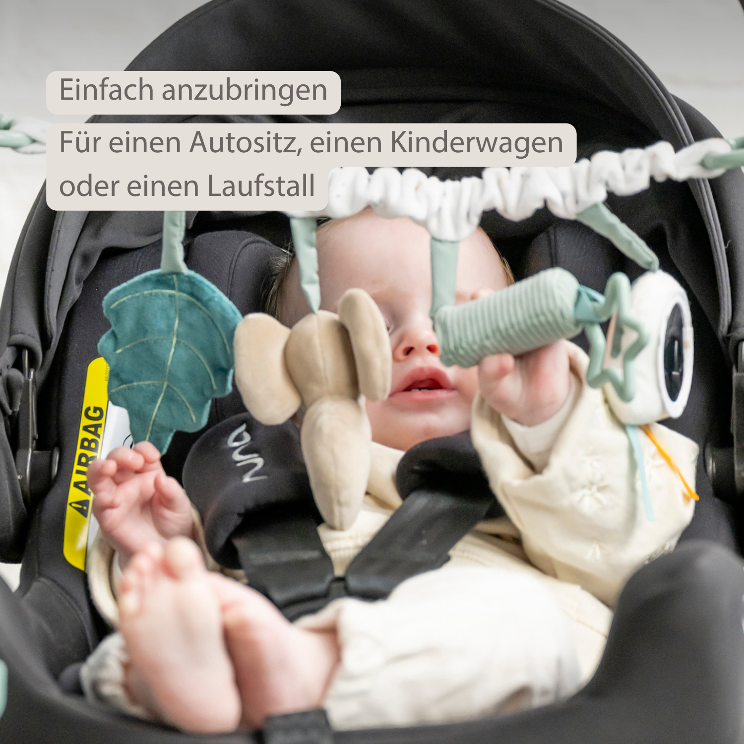 Lapidou Stroller Activity Play Arch - Powder Pink [DE]