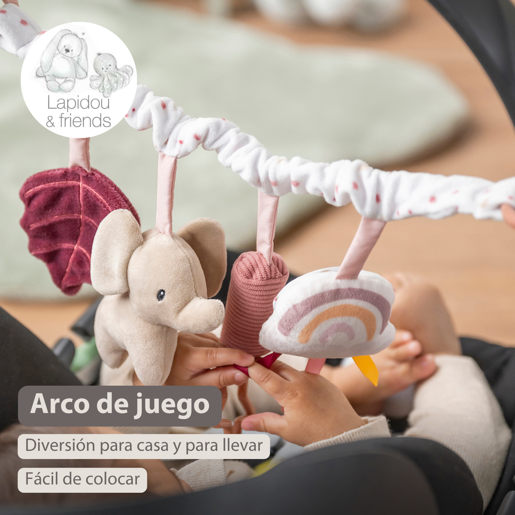 Lapidou Stroller Activity Play Arch - Powder Pink [ES]