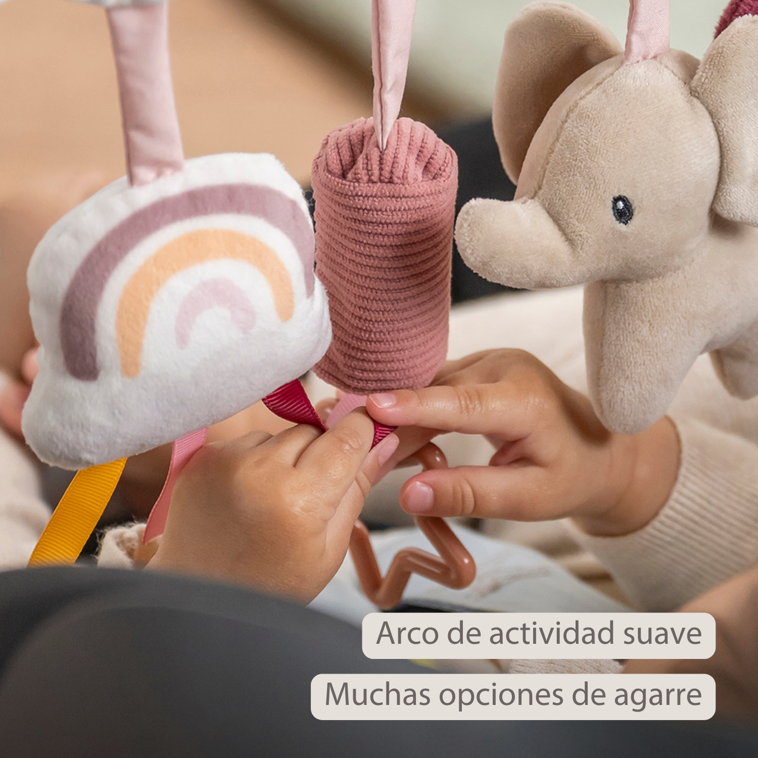 Lapidou Stroller Activity Play Arch - Powder Pink [ES]