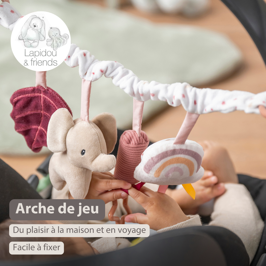 Lapidou Stroller Activity Play Arch - Powder Pink [FR]