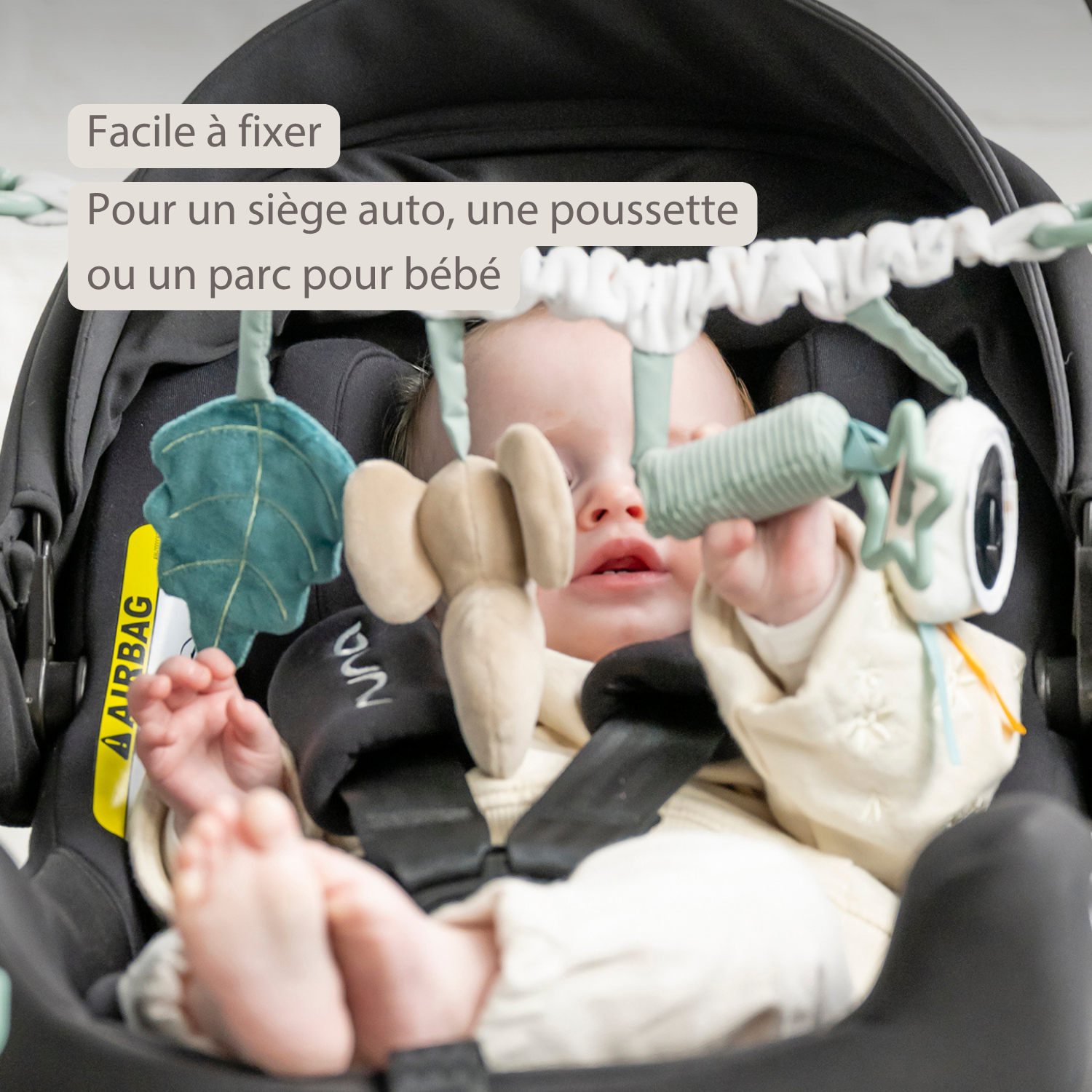 Lapidou Stroller Activity Play Arch - Powder Pink [FR]