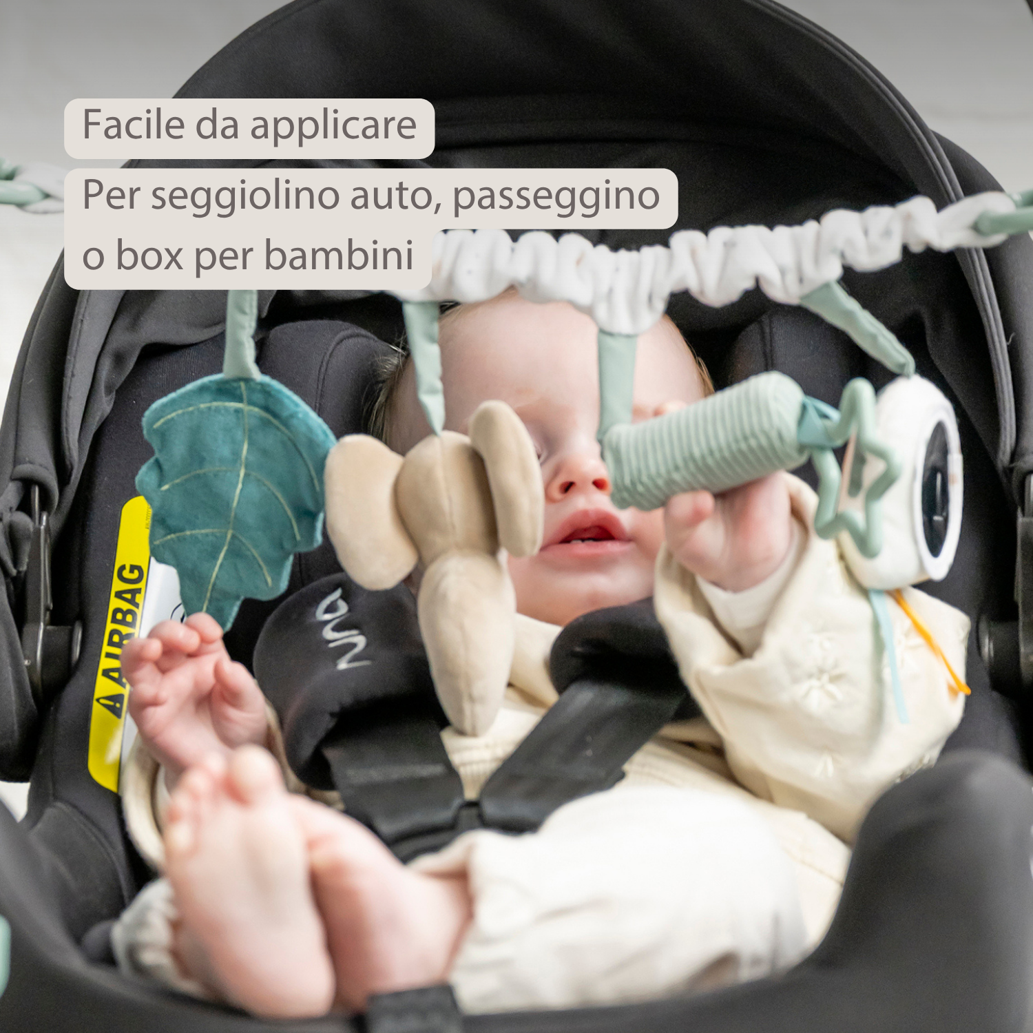 Lapidou Stroller Activity Play Arch - Powder Pink [IT]