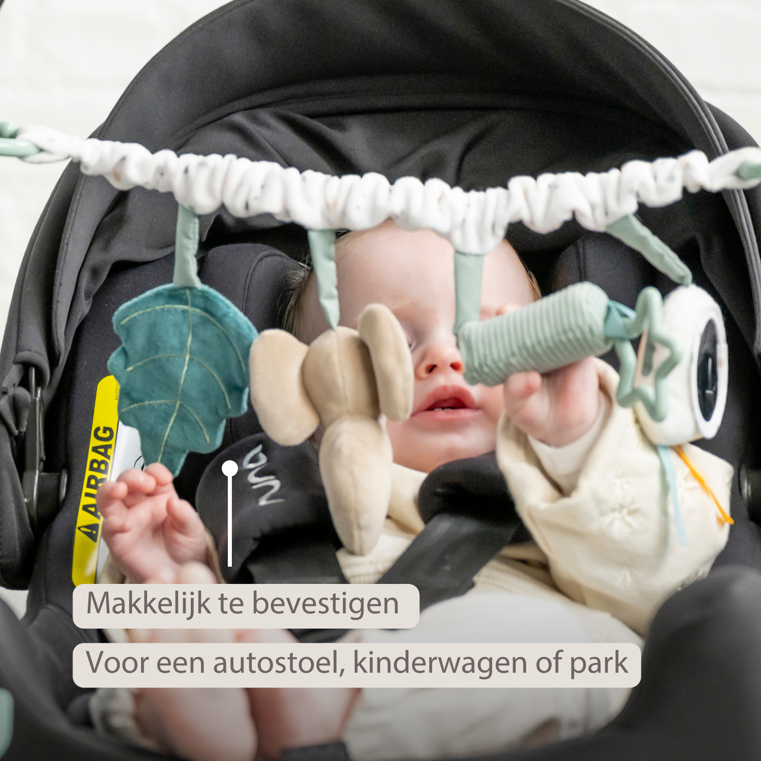 Lapidou Stroller Activity Play Arch - Powder Pink [NL]