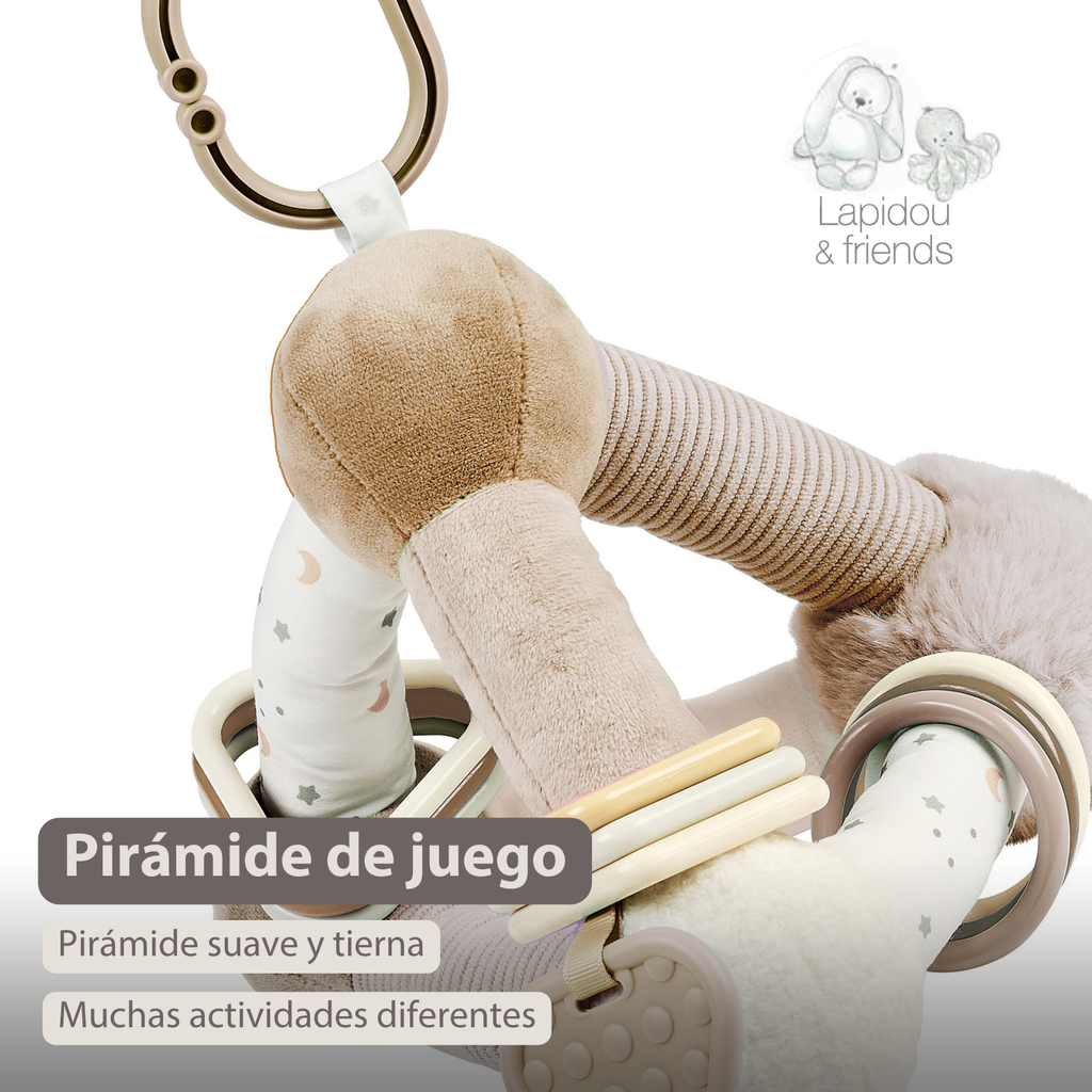 Lapidou Soft Activity Pyramid - 20 cm - Beige [ES]