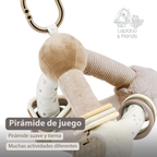 Lapidou Soft Activity Pyramid - 20 cm - Beige [ES]