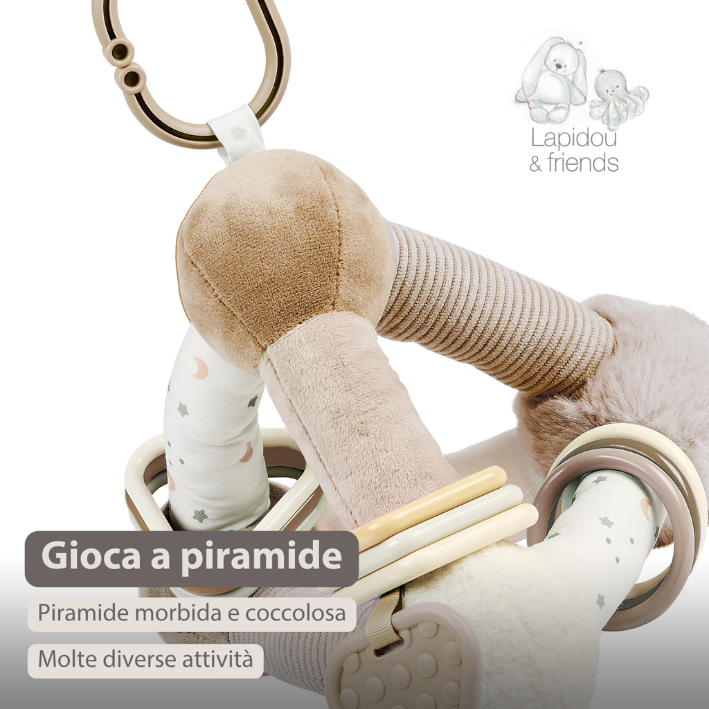 Lapidou Soft Activity Pyramid - 20 cm - Beige [IT]