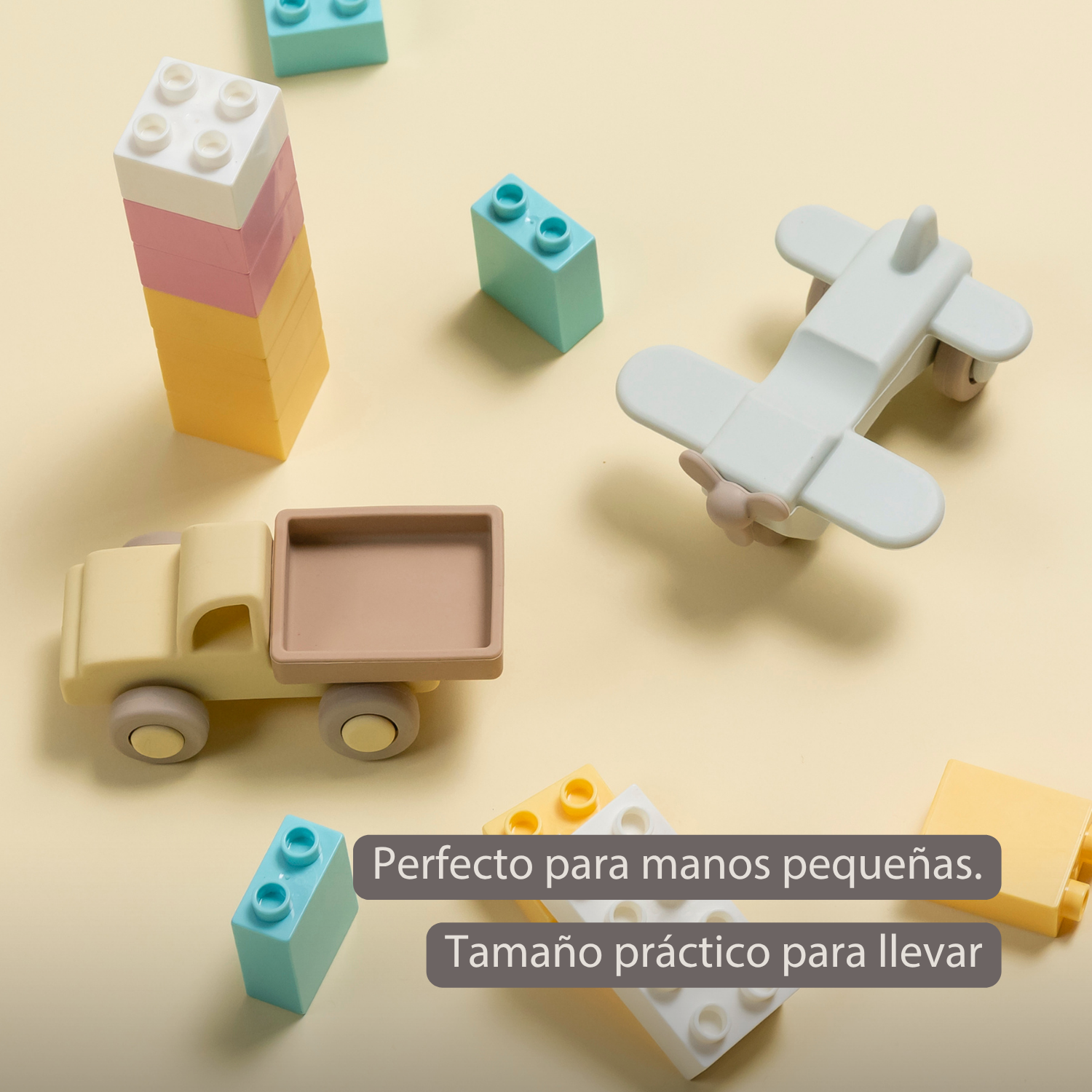 Silicone Truck and Airplane - 11 cm - Multicolor [ES]