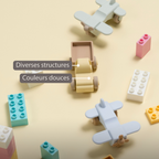 Silicone Truck and Airplane - 11 cm - Multicolor [FR]