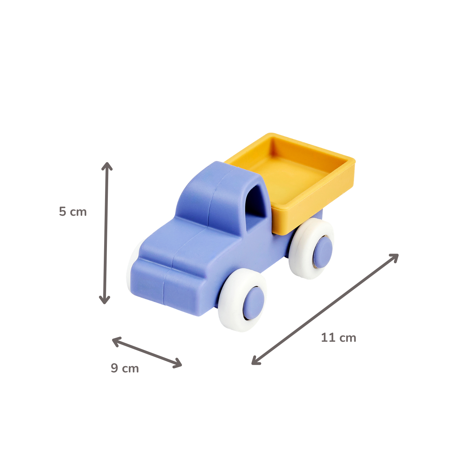Silicone Truck and Airplane - 11 cm - Blue [DE]