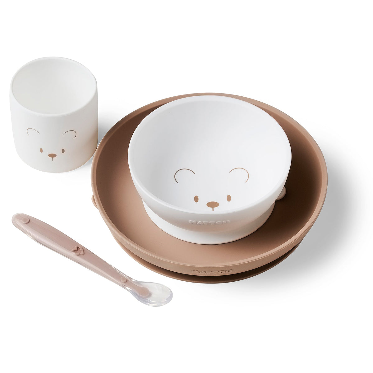 Baby Geschirr-set Silikon 4 Stücke SILICON