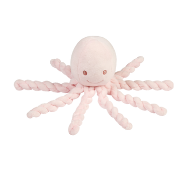 Lapidou Knuffel Octopus - 22 cm - Zachte baby knuffel - Roze