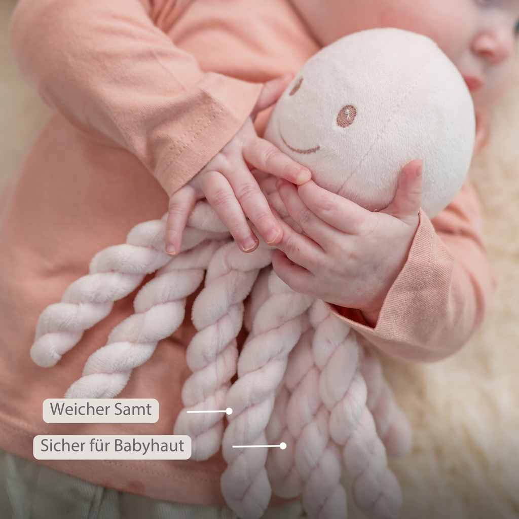 Lapidou Plush Octopus - 22 cm - Pink [DE]