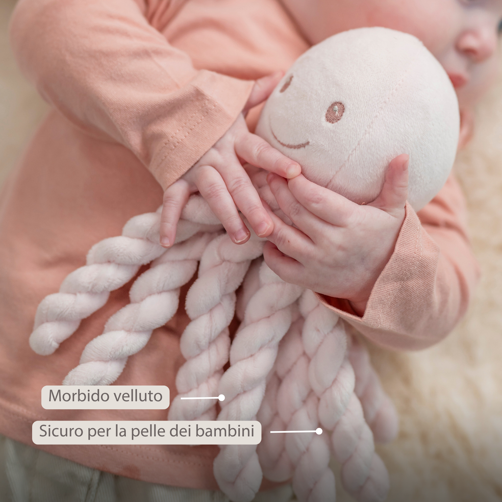 Lapidou Plush Octopus - 22 cm - Pink [IT]