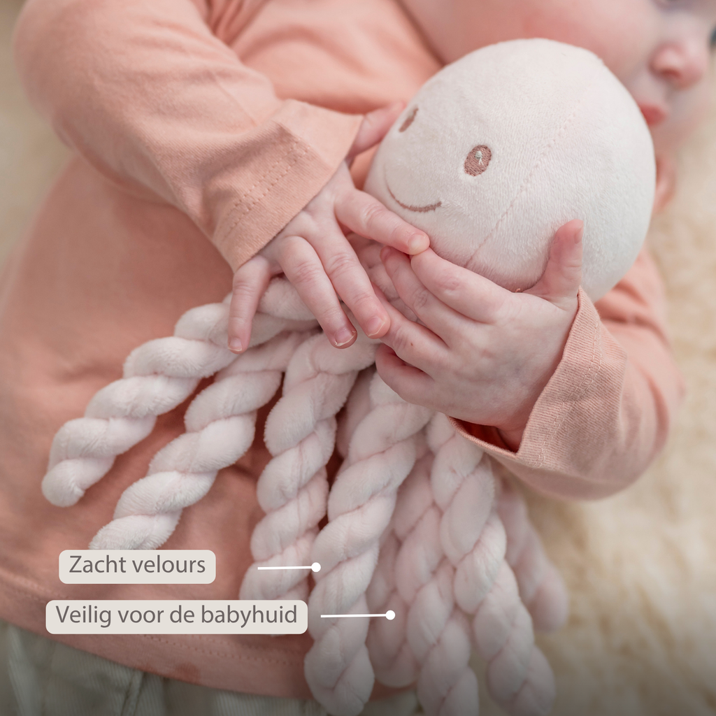 Lapidou Plush Octopus - 22 cm - Pink [NL]