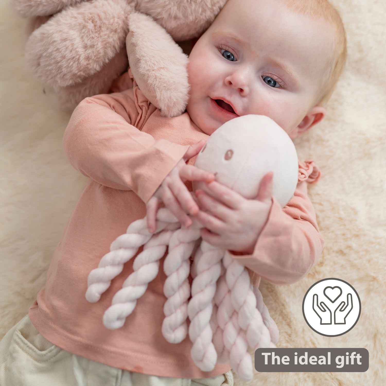 Lapidou Plush Octopus - 22 cm - Pink [EN]