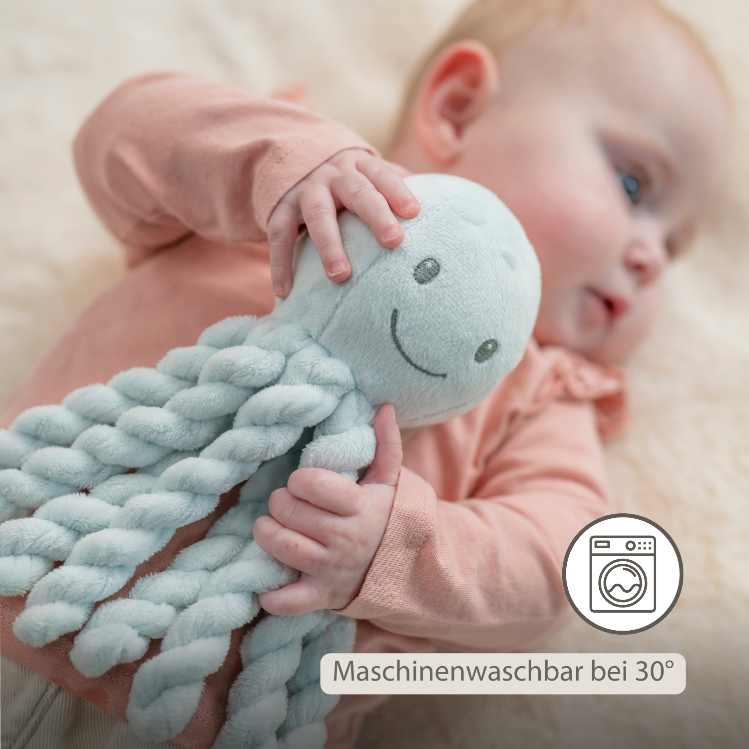 Lapidou Plush Octopus - 22 cm - Blue [DE]