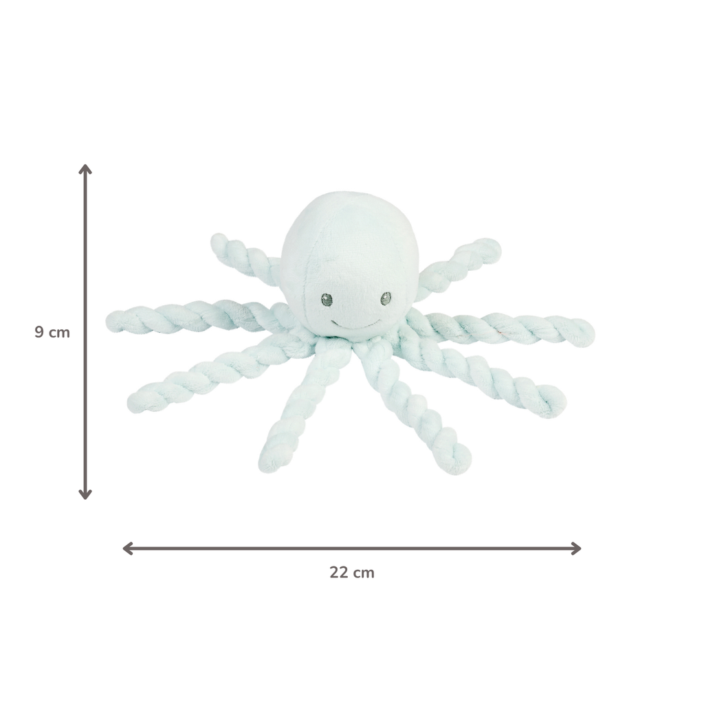 Lapidou Plush Octopus - 22 cm - Blue [DE]