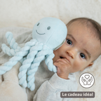 Lapidou Plush Octopus - 22 cm - Blue [FR]
