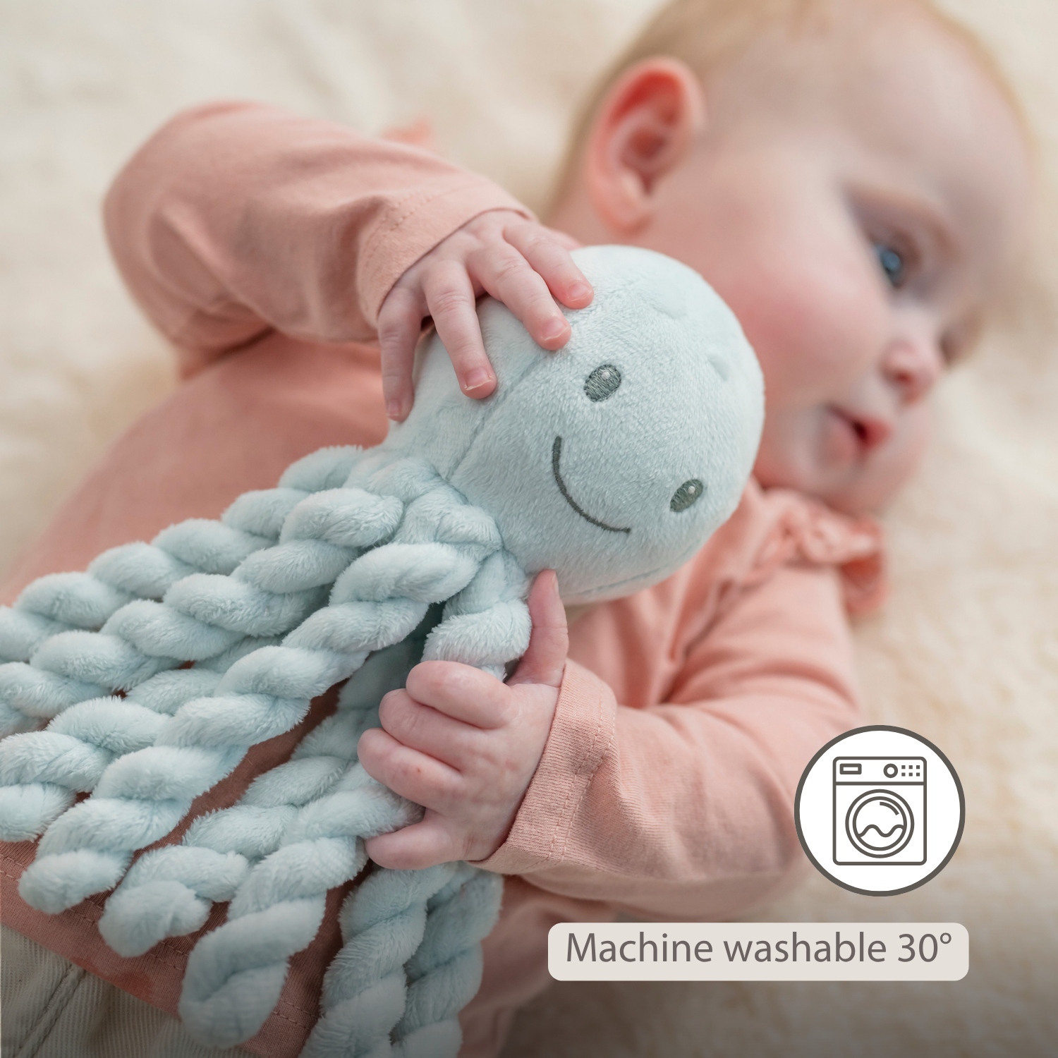 Lapidou Plush Octopus - 22 cm - Blue [EN]