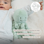 Lapidou Doudou Plush Octopus - 22 cm - Linden Green [FR]