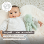 Lapidou Doudou Plush Octopus - 22 cm - Linden Green [IT]