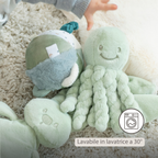 Lapidou Doudou Plush Octopus - 22 cm - Linden Green [IT]