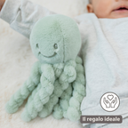 Lapidou Doudou Plush Octopus - 22 cm - Linden Green [IT]
