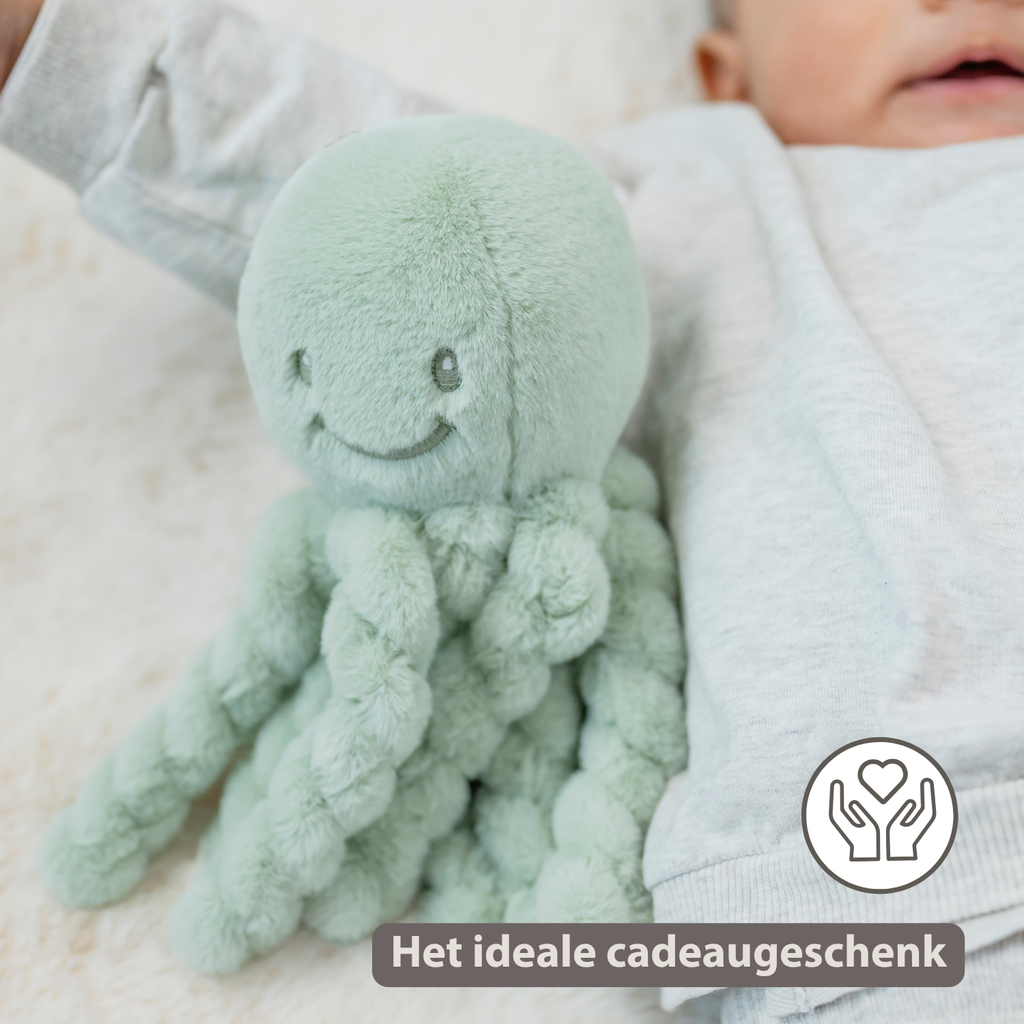 Lapidou Doudou Plush Octopus - 22 cm - Linden Green [NL]