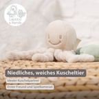 Lapidou Doudou Plush Octopus - 22 cm - Sand [DE]