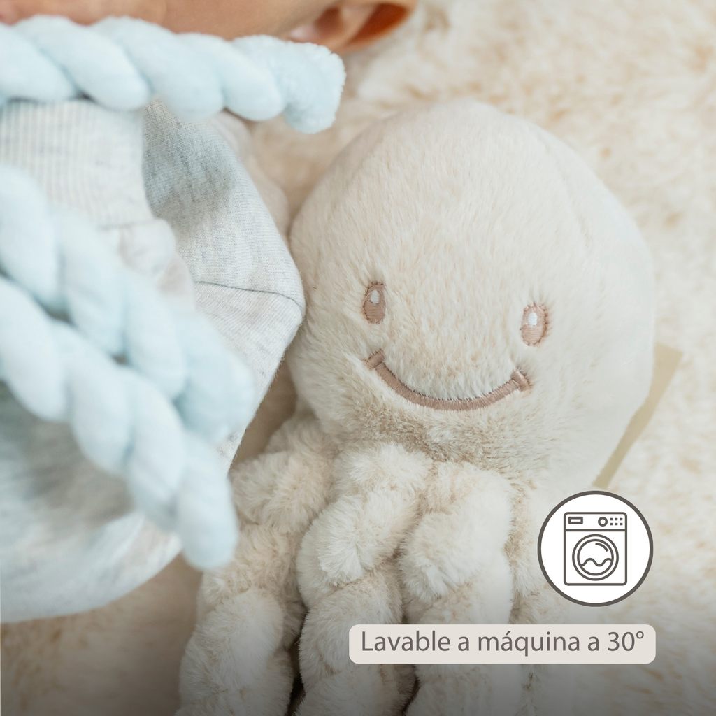 Lapidou Doudou Plush Octopus - 22 cm - Sand [ES]