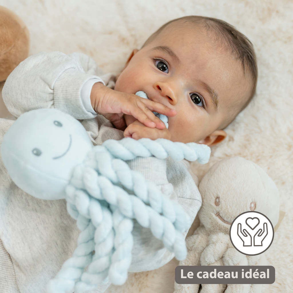 Lapidou Doudou Plush Octopus - 22 cm - Sand [FR]