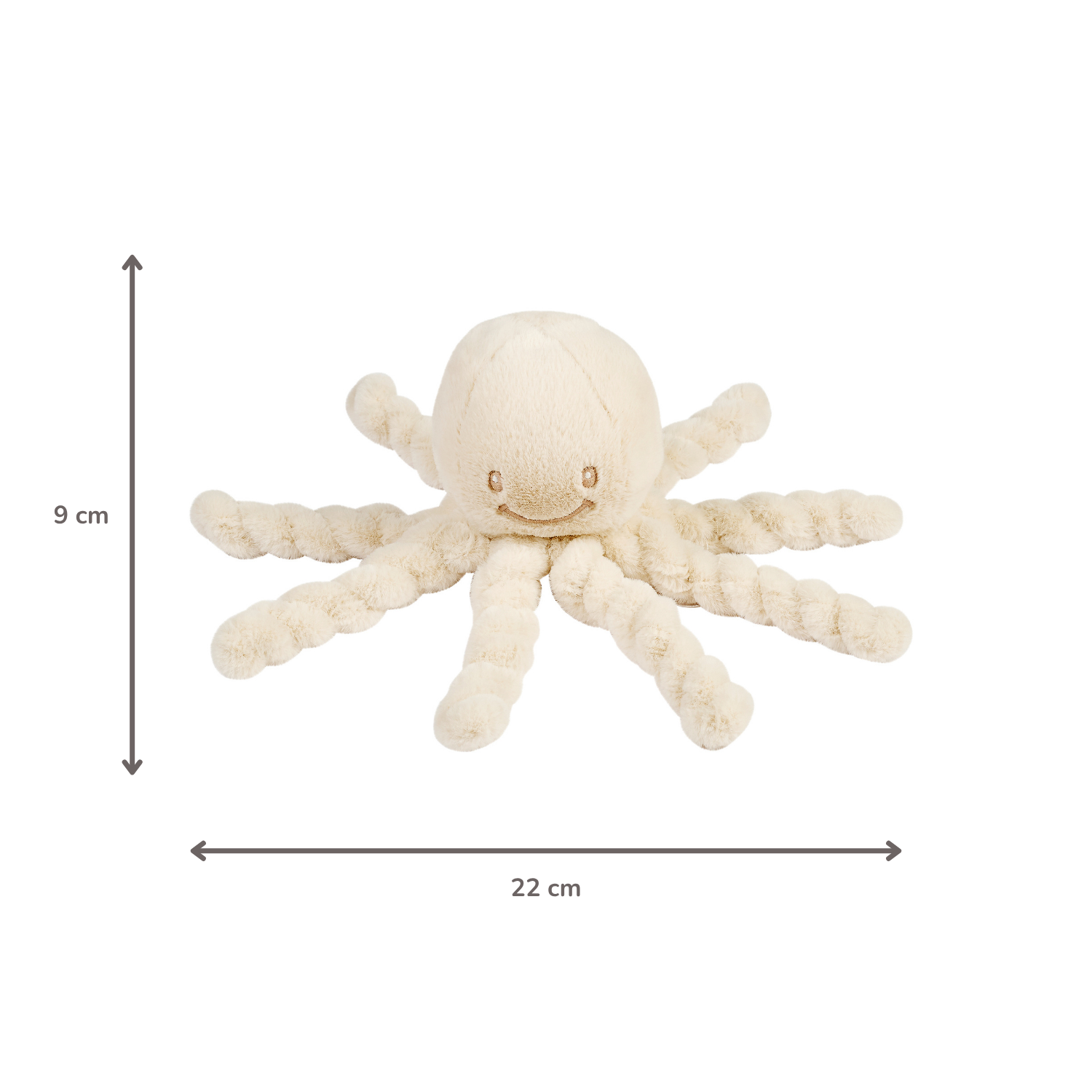 Lapidou Doudou Plush Octopus - 22 cm - Sand [IT]