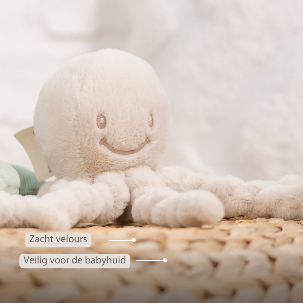 Lapidou Doudou Plush Octopus - 22 cm - Sand [NL]