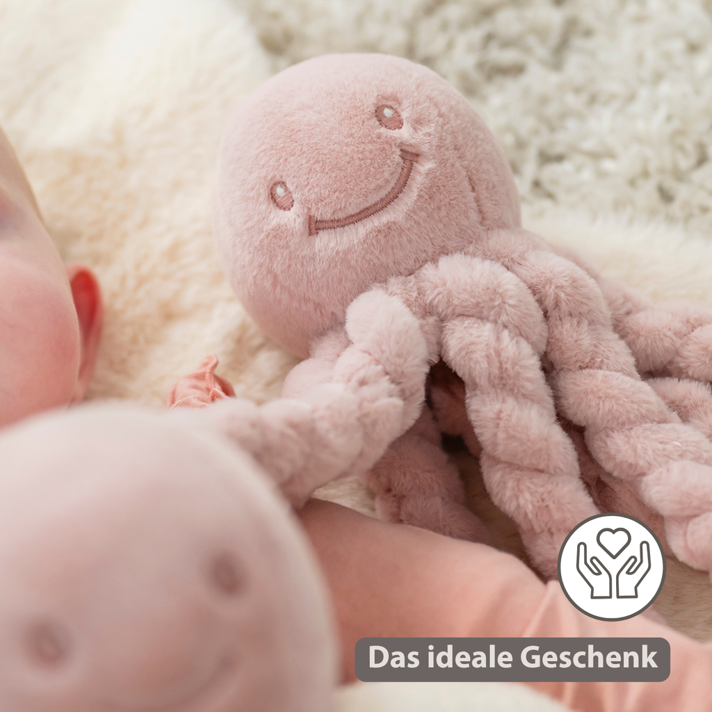 Lapidou Doudou Plush Octopus - 22 cm - Powder Pink [DE]